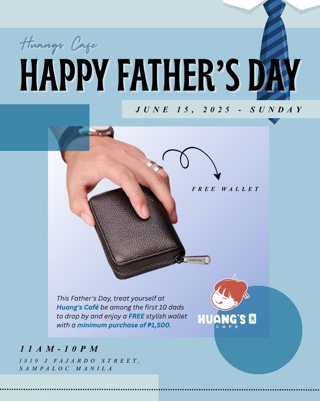 Huang's Cafe Father's Day 2025 promotion